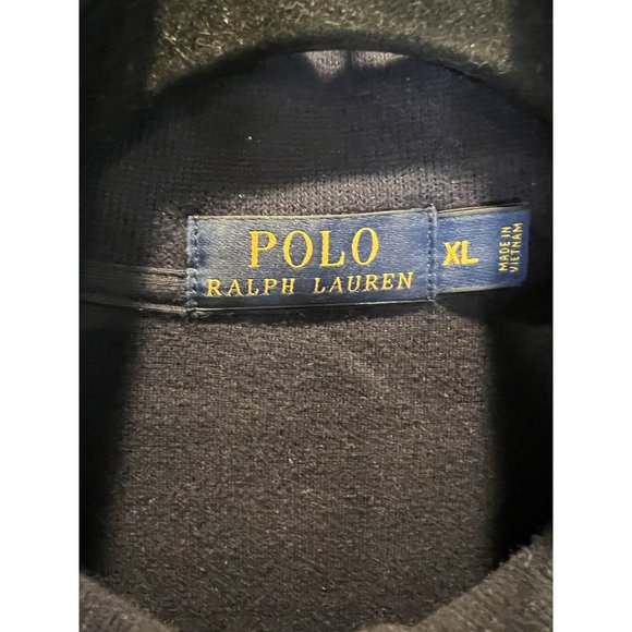 Polo Ralph Lauren Sweater Men's XL Large Pullover Ribbed 1/4 Zip Pony Logo - Picture 5 of 6